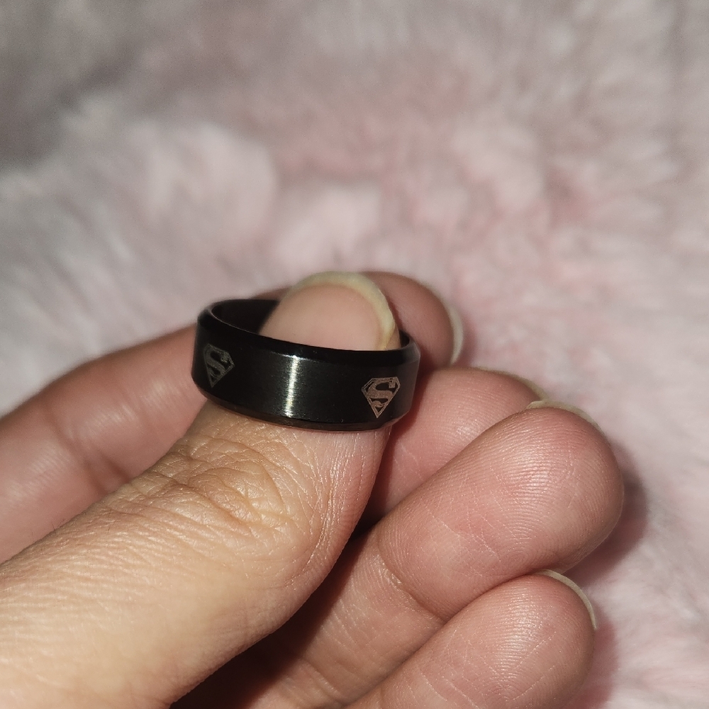 Superman Black Ring for Men